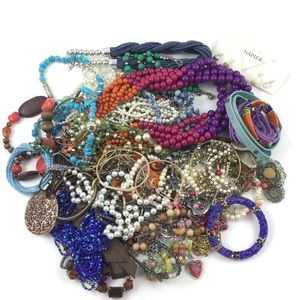 Costume Jewelry 4 lbs Lot Wearable Vintage Modern